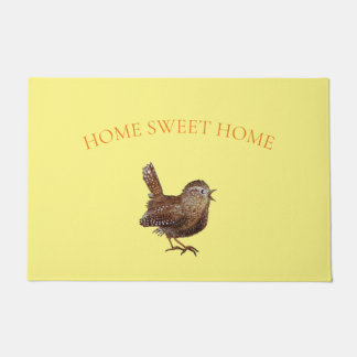 Wren Bird (Troglodytes Troglodytes) singen Fußmatte