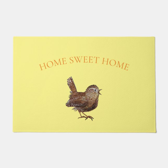 Wren Bird (Troglodytes Troglodytes) singen Fußmatte (Vorderseite)