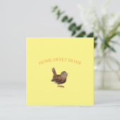 Wren Bird (Troglodytes Troglodytes) singen Karte (Stehend Vorderseite)