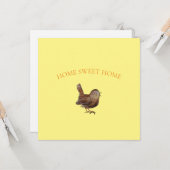 Wren Bird (Troglodytes Troglodytes) singen Karte (Vorderseite/Rückseite Beispiel)