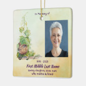  Wren Bird Vineyard Memorial Keepsake Keramikornament (Links)