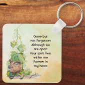  Wren Bird Vineyard Memorial Keepsake Schlüsselanhänger (Rückseite)