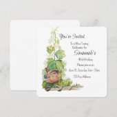 Wren Bird Vineyard Wine Tasting Birthday Einladung (Vorne/Hinten)