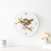 Wren Bird Wall Clock Große Wanduhr (Zuhause)