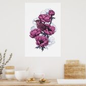 Wren-Bouquet Poster (Küche)