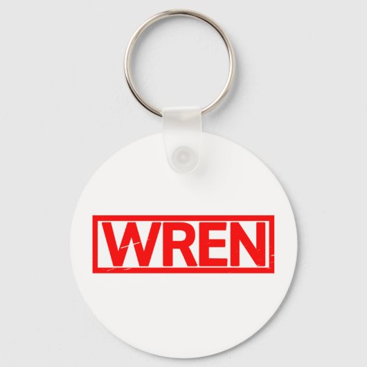 Wren Briefmarke Schlüsselanhänger (Vorderseite)