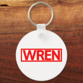 Wren Briefmarke Schlüsselanhänger (Vorderseite)
