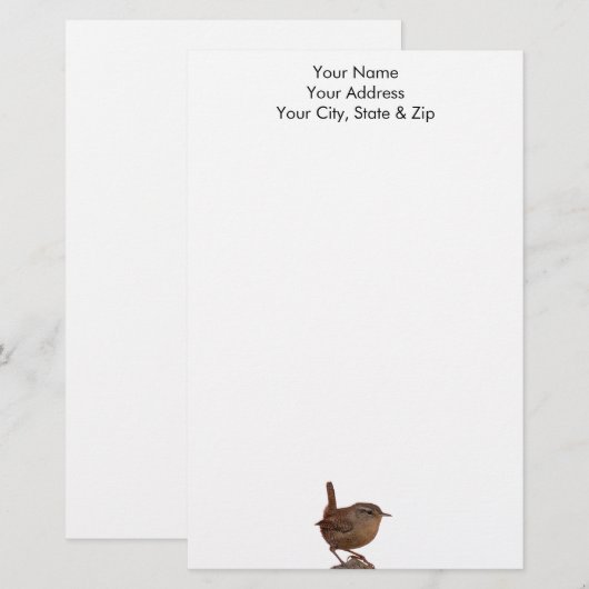 Wren Briefpapier (Vorne/Hinten)