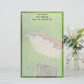 Wren Briefpapier (Stehend Vorderseite)