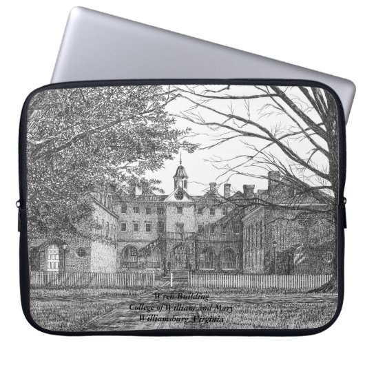 Wren Gebäude Laptopschutzhülle (Vorderseite)
