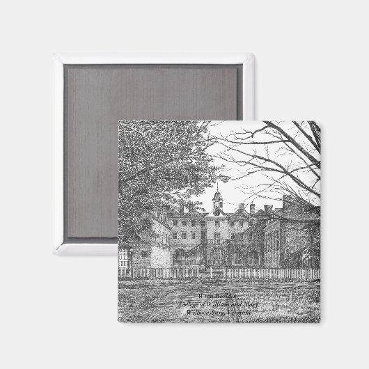 Wren Gebäude Magnet (Vorderseite/Rückseite)