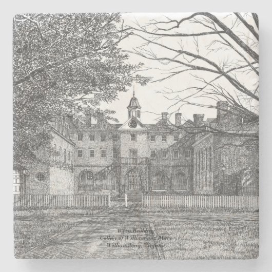 Wren Gebäude Steinuntersetzer (Vorderseite)