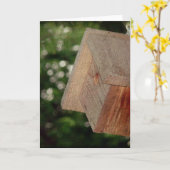 Wren House Karte (Gelbe Blume)