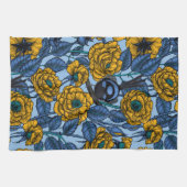 Wren in den Rose Geschirrtuch (Horizontal)