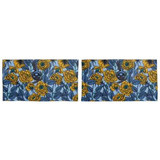 Wren in den Rose Kissenbezug (Vorderseite-Set)