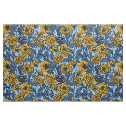 Wren in den Rose Stoff (Fat Quarter (45,7 x 55,9 cm))