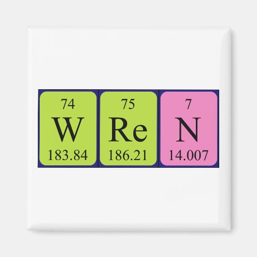 Wren-Periodenmagnet Magnet (Vorne)