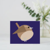 Wren Postcard Postkarte (Stehend Vorderseite)