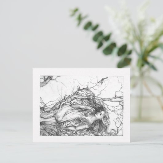 Wren Postkarte (Stehend Vorderseite)