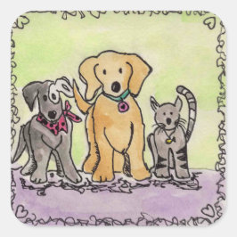 Wren, Robby und Jay Sticker