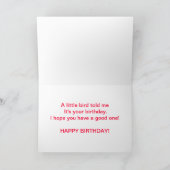 Wren & Rose, Geburtstag Karte (Innenseite)