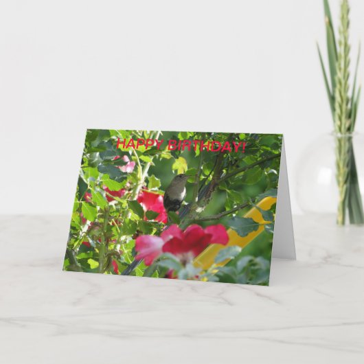 Wren & Rose, Geburtstag Karte (Vorderseite)