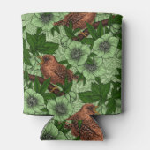 Wren und Hellebore, hellgrün Dosenkühler (Rückseite)