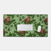 Wren und Hellebore, hellgrün Schreibtischunterlage (Tastatur & Maus)