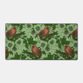 Wren und Hellebore, hellgrün Schreibtischunterlage (Vorderseite)