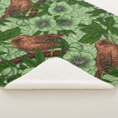 Wren und Hellebore, hellgrün Sherpadecke (3/4)
