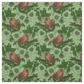Wren und Hellebore, hellgrün Stoff (Muster)