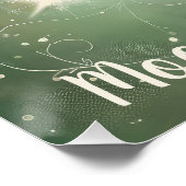 Wren-Vogel-Baby auf dem Mond Poster (Ecke)