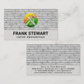 Wrench Hammer | Background der Mauer Visitenkarte (Vorne/Hinten)