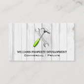 Wrench Hammer | Holzrahmen Visitenkarte (Vorderseite)