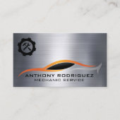 Wrench Hammer Icon | Illustration des Sportwagens Visitenkarte (Vorderseite)