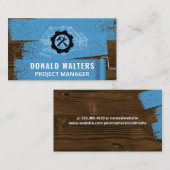 Wrench Hammer | Lackierte Holzplatten | Blueprints Visitenkarte (Vorne/Hinten)