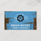 Wrench Hammer | Lackierte Holzplatten | Blueprints Visitenkarte (Vorderseite)