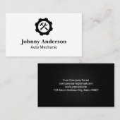 Wrench Hammer-Logo | Mechanik Visitenkarte (Vorne/Hinten)