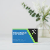 Wrench Hammer-Logo Visitenkarte (Stehend Vorderseite)