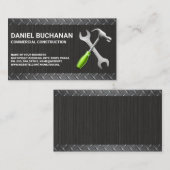 Wrench Hammer | Metall | Bau Visitenkarte (Vorne/Hinten)