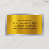 Wrench Hammer | Metallisch Visitenkarte (Rückseite)