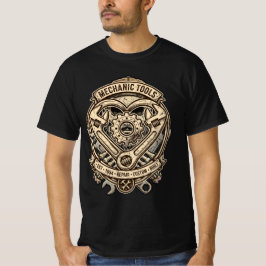Wrench Heart Gear - Vintage Mechanic Tools Tee