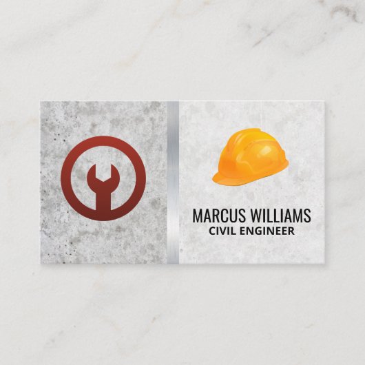 Wrench Icon | Hardhat Visitenkarte (Vorderseite)