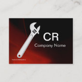 WRENCH METAL MECHANICES,PLUMBERS MONOGRAM VISITENKARTE (Rückseite)