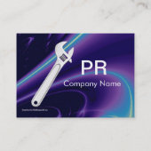 WRENCH METAL MECHANICES,PLUMBERS MONOGRAM VISITENKARTE (Rückseite)