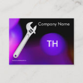 WRENCH METAL MECHANICS,PLUMBERS Monogramm Pearl Visitenkarte (Rückseite)