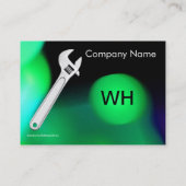 WRENCH METAL MECHANICS,PLUMBERS Monogramm Pearl Visitenkarte (Rückseite)