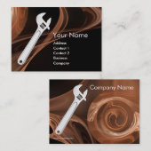 WRENCH METAL MECHANICS,PLUMBERS VISITENKARTE (Vorne/Hinten)