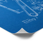 Wrench Patent - Blueprint Poster (Ecke)