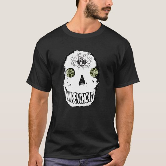 Wrenchcat Skully T-Shirt (Vorderseite)